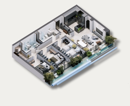Apartament 3+1 ne kulla